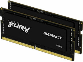 Акція на Kingston Fury 64 Gb (2x32GB) SO-DIMM DDR5 4800 MHz Fury Impact (KF548S38IBK2-64) від Stylus