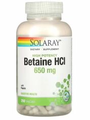 Акция на Solaray Hcl with Pepsin, 650 mg, 250 Vegetarian Capsules (SOR-04815) от Stylus