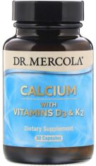 Акція на Dr. Mercola Calcium with Vitamins D3 & K2 Кальций с витаминами Д3 и К2 30 капсул від Stylus