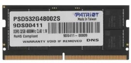 Акция на Patriot 32 Gb SO-DIMM DDR5 4800 MHz (PSD532G48002S) от Stylus