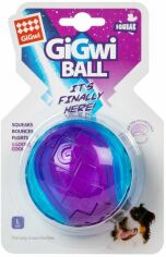 Акція на Игрушка для собак Мяч с пищалкой GiGwi Ball резина 8 см (2326) від Stylus