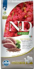 Акция на Сухой корм Farmina N&D Quinoa Duck, Brocooli & Asparagus Neutered для взрослых стерилизованных собак средних и крупных пород утка, киноа, брокколи и спаржа 12 кг 40176 (X/01/48) от Stylus