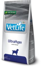 Акция на Сухой корм для собак Farmina Vet Life UltraHypo диетическое питание, для уменьшения непереносимости ингредиентов и питательных веществ 2 кг 25296 (X/04/192) от Stylus