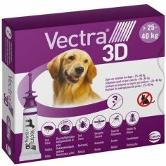 Акция на Капли на холку для собак Ceva Vectra 3D от 25.1 до 40.0 кг 3х4.7 мл (179,800) от Stylus