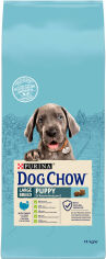 Акція на Сухой корм Purina Dog Chow Puppy Large Breed для щенков больших пород со вкусом индейки 14 кг (7613034487919) від Stylus