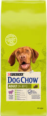 Акция на Сухой корм Purina Dog Chow Adult для взрослых собак со вкусом ягненка 14 кг (7613034487636) от Stylus