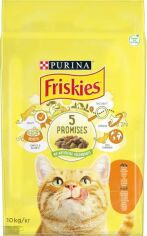 Акция на Сухой корм для кошек Friskies со вкусом курицы и овощей 10 кг (5997204505101) от Stylus