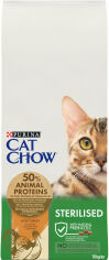 Акция на Сухой корм Purina Cat Chow для взрослых стерилизованных кошек с индейкой 15 кг (7613287329592) от Stylus