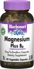 Акция на Bluebonnet Nutrition Magnesium + Vitamin В6, 90 Vegetable Capsules (BLB0735) от Stylus