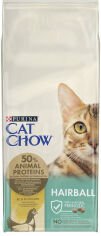 Акция на Сухой корм Purina Cat Chow Hairball для взрослых кошек с курицей 15 кг (5997204514523) от Stylus