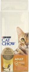 Акция на Сухой корм Purina Cat Chow Adult для взрослых кошек с курицей 15 кг (5997204514127) от Stylus
