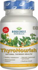 Акція на RidgeCrest Herbals Thyroid Thrive, 60 Vegan Capsules (RCH191) від Stylus