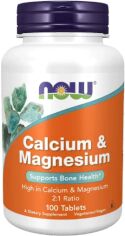 Акция на Now Foods Calcium And Magnesium 500/250 mg Кальций и магний 100 таблеток от Stylus