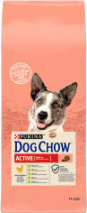 Акция на Сухой корм Purina Dog Chow Active для активных и рабочих собак со вкусом курицы 14 кг (7613034487933) от Stylus