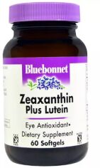 Акция на Bluebonnet Nutrition Zeaxanthin plus lutein Зеаксантин плюс лютеин 60 мягких желатиновых капсул от Stylus
