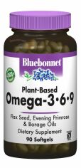Акция на Bluebonnet Nutrition Omega 3-6-9 Plant-Baset 1000 mg 90 caps от Stylus