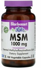 Акция на Bluebonnet Nutrition Msm 1000 mg Метилсульфонилметан або МСМ 120 вегетарианских капсул от Stylus