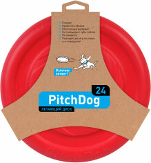 Акция на Игровая тарелка для апортировки Collar PitchDog 24 см, Розовый от Stylus