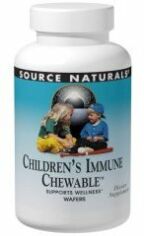 Акция на Source Naturals Wellness children's immune Детские жевательные витамины для иммунитета 60 пластинок от Stylus