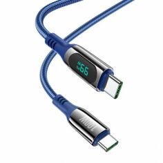 Акция на Hoco Cable USB-C to USB-C S51 3A 100W 1.2m Blue от Stylus