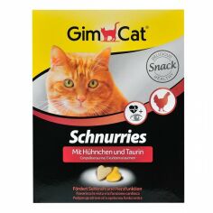 Акция на Витамины GimCat Schnurries для кошек таблетки с курицей и таурином 650 шт. 420 г курица (4002064419039) от Stylus