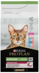 Акция на Сухой корм Pro Plan Sterilised для стерилизованных кошек с треской и форелью 1.5 кг (7613036732413) от Stylus