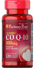 Акция на Puritan's Pride Q-SORB Co Q-10 100 mg Коэнзим Q-10 120 гелевых капсул от Stylus