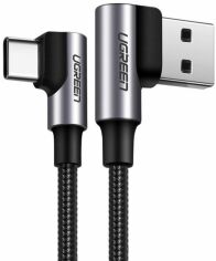 Акція на Ugreen Both Angled Usb Cable to USB-C 3A 1m Black (20856) від Stylus