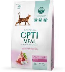 Акция на Сухой корм Optimeal Adult Cats для кошек с чувствительным пищеварением со вкусом ягненка 4 кг (4820083905605) от Stylus