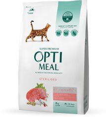 Акция на Сухой корм Optimeal Sterilised cats для стерилизованных кошек с высоким содержанием говядины и сорго 4 кг (4820215364348) от Stylus