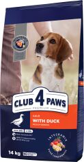 Акция на Сухой корм Club 4 Paws Premium Adult Medium Breed Duck для средних пород собак С уткой 14 кг (4820215368971) от Stylus