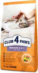 Акция на Сухой корм Club 4 Paws Premium for Adult cats Premium живущих в помещении 4 в 1 с ягненком14 кг (4820215369473) от Stylus