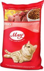 Акция на Сухой корм Мяу! для взрослых кошек со вкусом индейки и садовой травкой 14 кг (4820215362610) от Stylus