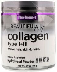 Акция на Bluebonnet Nutrition Beautiful Ally, Collagen Type I + III, 6.9 Oz (198 g) (BLB1508) от Stylus