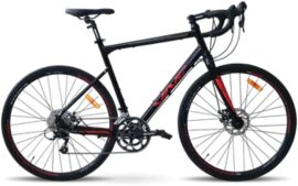 Акція на Велосипед Vnc 2023' 28" TimeRacer A9 Sh V53A9SH-2852-BR 20"/52см (4163) black (shiny)/red (matt) від Stylus