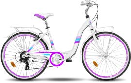Акция на Велосипед Atlantic 2023' 26" Madeira Cs A4CS-2644-WP M/17"/44см (2886) white/pink от Stylus