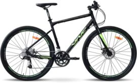 Акція на Велосипед Vnc 2023' 28" SweepRacer A4 V52A4-2853-BG 21"/53см (2077) black (shiny)/green (matt) від Stylus