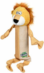 Акция на Игрушка для собак GiGwi Eco Friendz Лев с пластиковой бутылкой и пищалкой L 39 см (2250) от Stylus