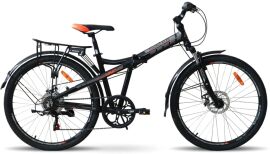 Акція на Велосипед Vnc 2023' 26" TerraWay A3 Fs V8A3S-2642-BO 42см (1827) black (shiny)/orange (matt) від Stylus