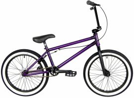 Акция на Велосипед 20" Kench Bmx Pro Cro-Mo 20,5" фиолетовый матовый металлик от Stylus