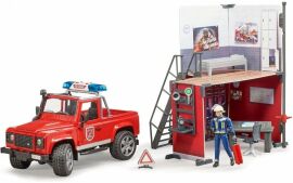 Акция на Игрушечный набор Bruder Пожарная станция с Land Rover Defender от Stylus