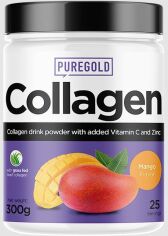 Акція на Pure Gold Protein Collagen Коллаген со вкусом манго 300 грамм від Stylus
