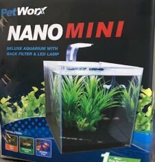 Акция на Аквариум Petworx Nano Mini 20х20х20 см прозрачное стекло (9338635109043) от Stylus