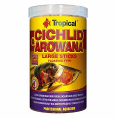 Акція на Сухой корм Tropical Cichlid Arowana Large Sticks для аквариумных рыб в палочках 1 л (5900469635360) від Stylus