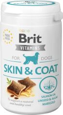 Акция на Витамины для собак Brit Vitamins Skin and Coat для кожи и шерсти 150 г (8595602562510) от Stylus
