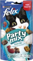 Акция на Лакомство Felix Party Mix Морской Микс для взрослых кошек со вкусом лосося, форели и минтая 60 г (7613287631435) от Stylus