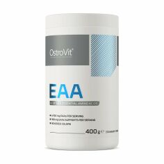 Акція на Амінокислоти OstroVit EAA в порошку, Полуничний крем, 400 г від Eva