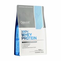 Акция на Протеїн OstroVit 100% Whey Protein зі смаком вершкової полуниці, 700 г от Eva