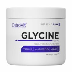 Акция на Дієтична добавка амінокислота в порошку OstroVit Supreme Pure Glycine Гліцин, 200 г от Eva