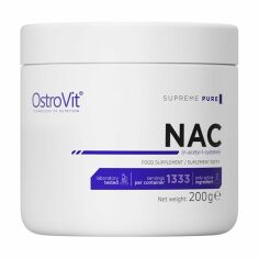 Акция на Дієтична добавка аминокислота в порошку OstroVit NAC N-ацетил-L-цистеїн, 200 г от Eva